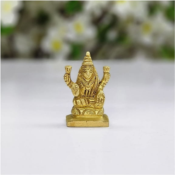 Goddess Lakshmi Statue in Brass Lakshmi Ma Idol Laxmi Ma Sculpture Hindu Goddess Statue Indian Idols Lakshmi Ma Murti Small Lakshmi Figurine Spiritual Gift Home Temple Decor - AtoZ India Cart