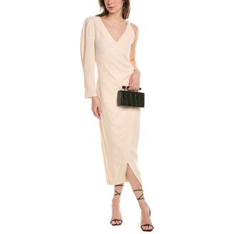 knee length dresses for ladies Rococo Sand Sequin Faux Wrap Dress main image 1
