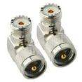 thumbnail image 4 of Conector UHF macho a hembra en ángulo recto, SO239 a PL259, conector UHF en forma de L, adaptador de cable coaxial de 90 grados, paquete de 2, 4 of 5