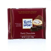 Ritter Sport Chocolate Bar Extra Bittersweet, 3.5 Oz (Pack Of 12)