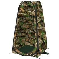 Pop Up Pod - Privacy Shower Tent, Dressing Room, or Portable Toilet Stall with Carry Bag for Camping, Beach, or Tailgate Outdoors (Camo)