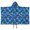 Football and Splash Blue Pattern, variant on Football and Splash Navy Pattern Hooded Bath Towel Wrap for Teens Ages 3 To 12, Soft Lightweight Quick Dry Microfiber Bath Beach Pool, 50"x30"