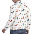 thumbnail image 6 of Lsque winter Snowflake Dachshund Pattern Casual Men's Hoodie,Hooded Sweatshirt with Kangaroo Pocket,Pullover Hoodie-Small, 6 of 7