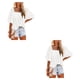 thumbnail image 3 of Blusa de mujer Minnieouse de manga corta plisada estampada pulóver camisa playa vacaciones primavera verano, 3 of 6