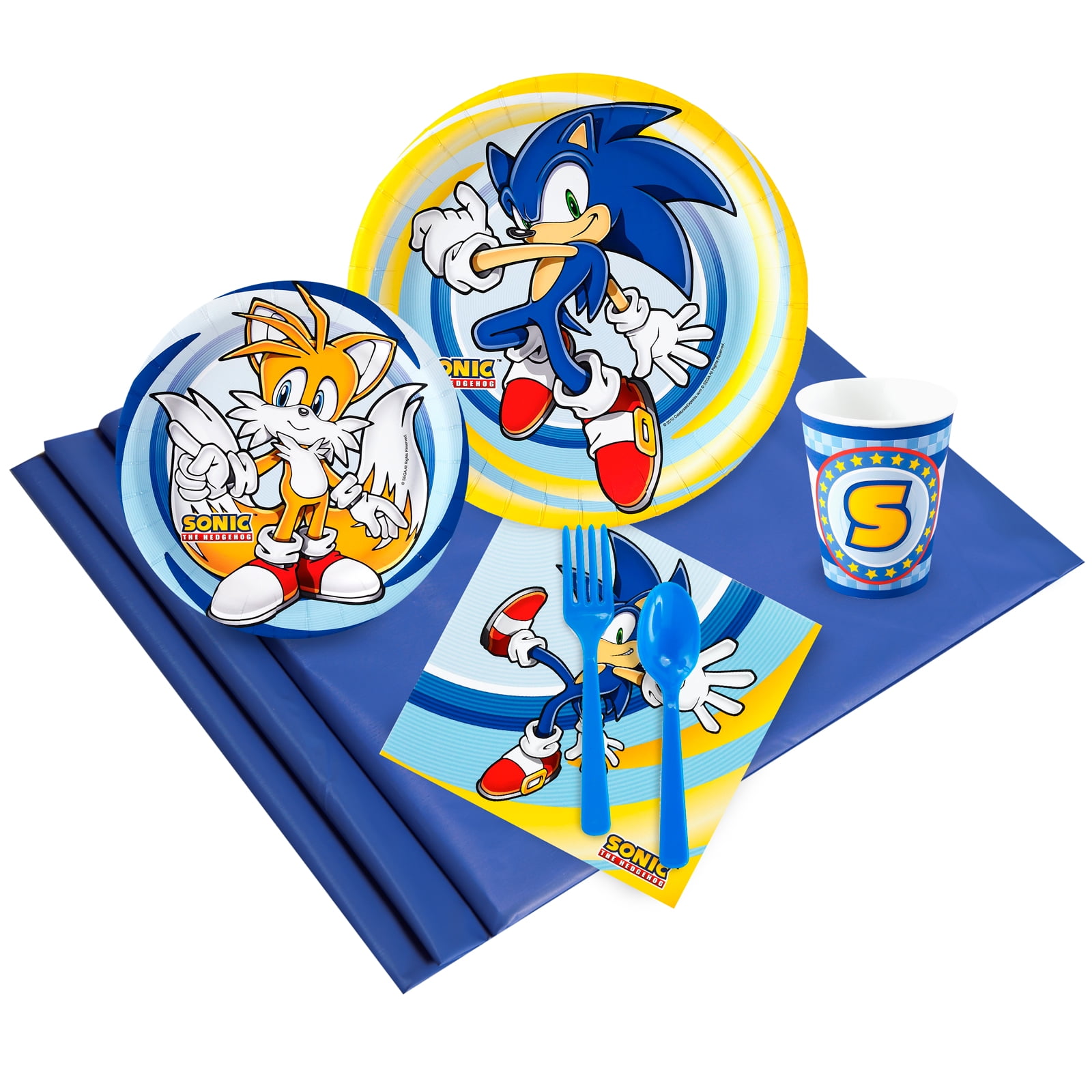 Sonic the Hedgehog Party Supplies - Party Pack for 16 - Walmart.com