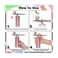 thumbnail image 4 of Airbrush-Kit Rechargeable Cordless Airbrush Compressor - Auto Handheld Airbrush , Airbrush Set (Pink), 4 of 6