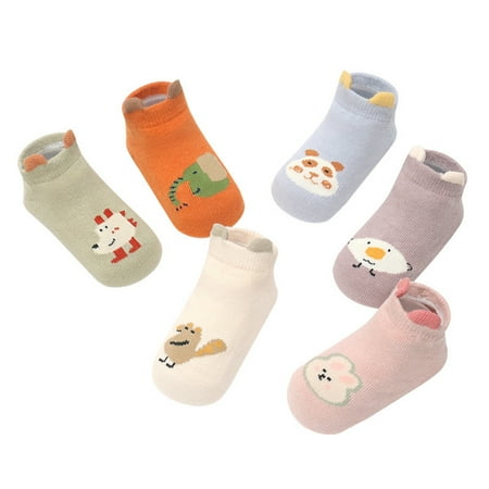 

LEEy-world Toddler Shoes Children Indoor Warm Winter Baby Socks Cartoon Summer Baby Socks Cute Kids High Socks Baby Walking Shoes Squeaking Beige