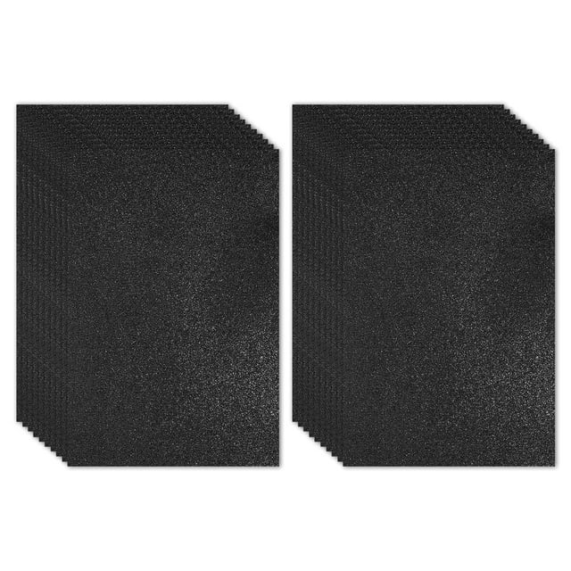 Uxcell 10 Feuilles de Mousse Pailletée 2mm, 16 Pouces x 12 Pouces Papier EVA Fuchsia Scintillant