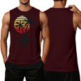 thumbnail image 4 of OIOLOYJM Mens Tank Tops Summer Tropical Hawaiian Beach Palm Tree Sleeveless Shirts Cotton Muscle Workout Tank Tops Wine 5XL, 4 of 4