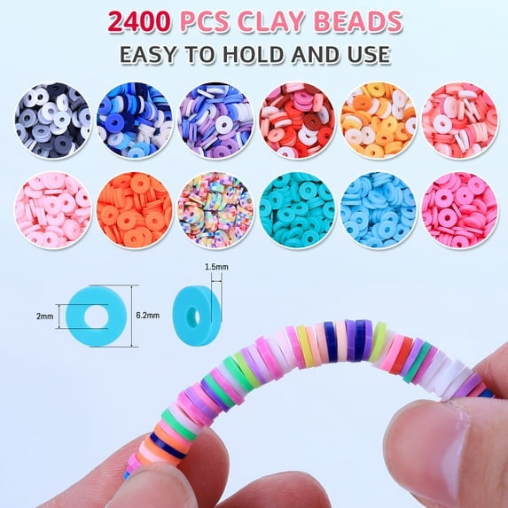 Unicorn Jewelry Activity Kit Clay Beads Bracelet Making 3200 Pieces