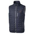 thumbnail image 2 of Men's Cutter & Buck Heathered Navy Texas Longhorns Big & Tall Rainier PrimaLoft Eco Full-Zip Puffer Vest, 2 of 3