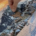 thumbnail image 4 of Ambesonne Winter Jigsaw Puzzle, Winter Season Mountain, Heirloom-Quality Fun Activity for Family Durable Cardboard, 1000 pcs, Orange White, 4 of 5
