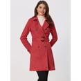 thumbnail image 3 of Día de San Patricio Chaqueta De Gabardina De Gamuza Sintética Con Muesca Para Mujer Blazer De Solapa Pico Con Solapa De Tormenta Rojo M, 3 of 6