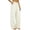 Beige, variant on Women's High Waist Wide Leg Cargo Pants Parachute Pants with Pockets And Drawstring Baggy Long Pants Trousers Streetwear Dressy Travel Hiking Track Pants 3Xl