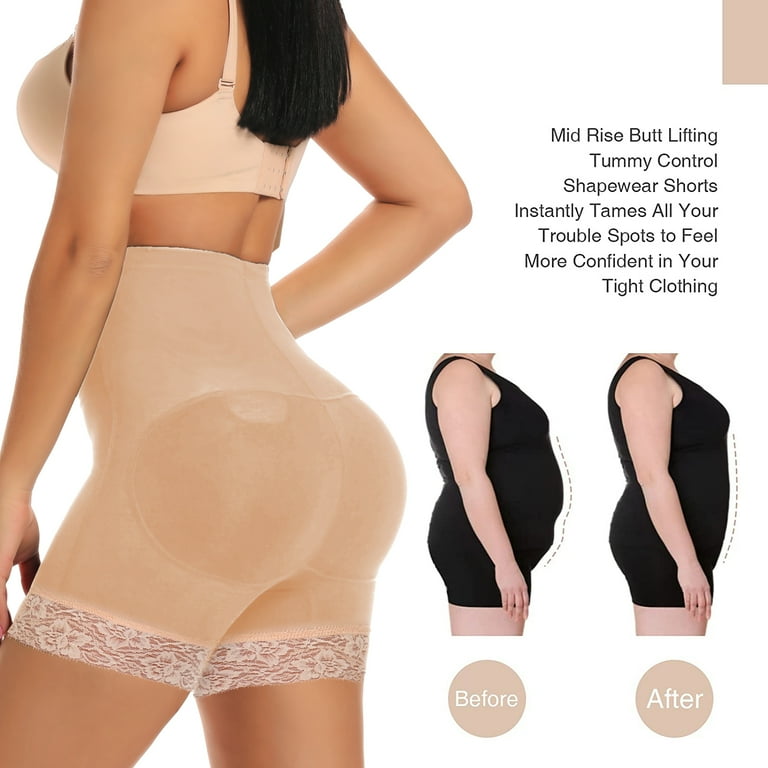 Lace Underwear For Women Panty Mid-Waist Butt Lift And Tummy