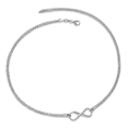 thumbnail image 3 of 925 Sterling Silver Infinity Twisted Love Knot Symbol Chain Necklace, 3 of 4