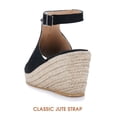 thumbnail image 5 of Gomelly Ladies Platform Sandal Peep Toe Espadrille Wedge Sandals Beach Shoes Comfortable Summer Work Black 5.5, 5 of 9