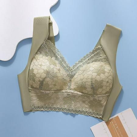 Clearance Sale! Women s Push Up Bra No Underwire Comfortable Bras Padded Plunge Fashion Cup Bra Summer Up Wireless Bra Bras for Women No Underwire Bras for Women No Underwire Green L