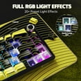 thumbnail image 6 of ATTACK SHARK X65PRO HE Rapid Trigger Magnetic Switch Keyboard with X11 Ultralight Mouse, Tri-mode Wireless Keyboard and Mouse Combo, 0.01mm RT Accuracy, 8K Polling Rate, 22K DPI - Yellow, 6 of 13