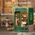 thumbnail image 2 of Kit de casa en miniatura para bricolaje, lindo y divertido, rincón, librería con búhos, 2 of 9