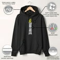 thumbnail image 3 of Men's Fortnite Peely Peace Sign Logo  Pull Over Hoodie Black X Large, 3 of 9