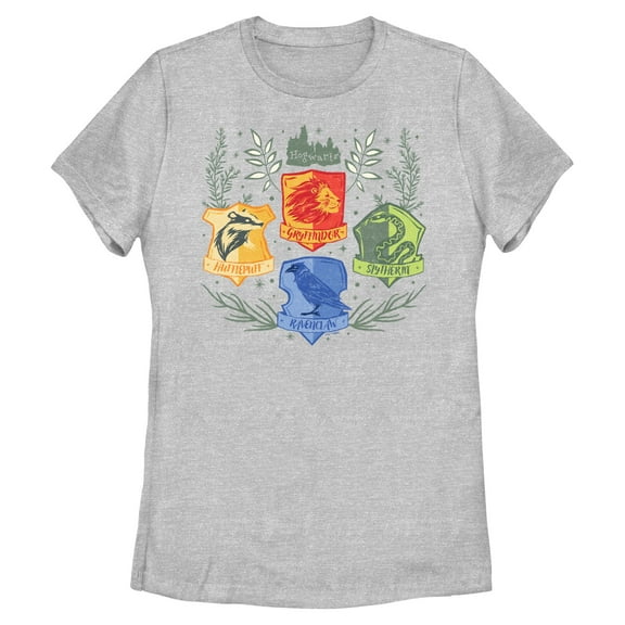 Womens Harry Potter Pastel Plants Emblem T Shirt