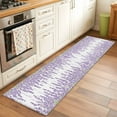 thumbnail image 2 of Lavender 2'x6' Runner Rugs for Hallway Kitchen Bedside Non Slip Washable, Spring Botanical Purple Flowers Leaves Plants Entryway Rug Runners with Rubber Backing, Long Carpet Runner for Laundry Room, 2 of 8
