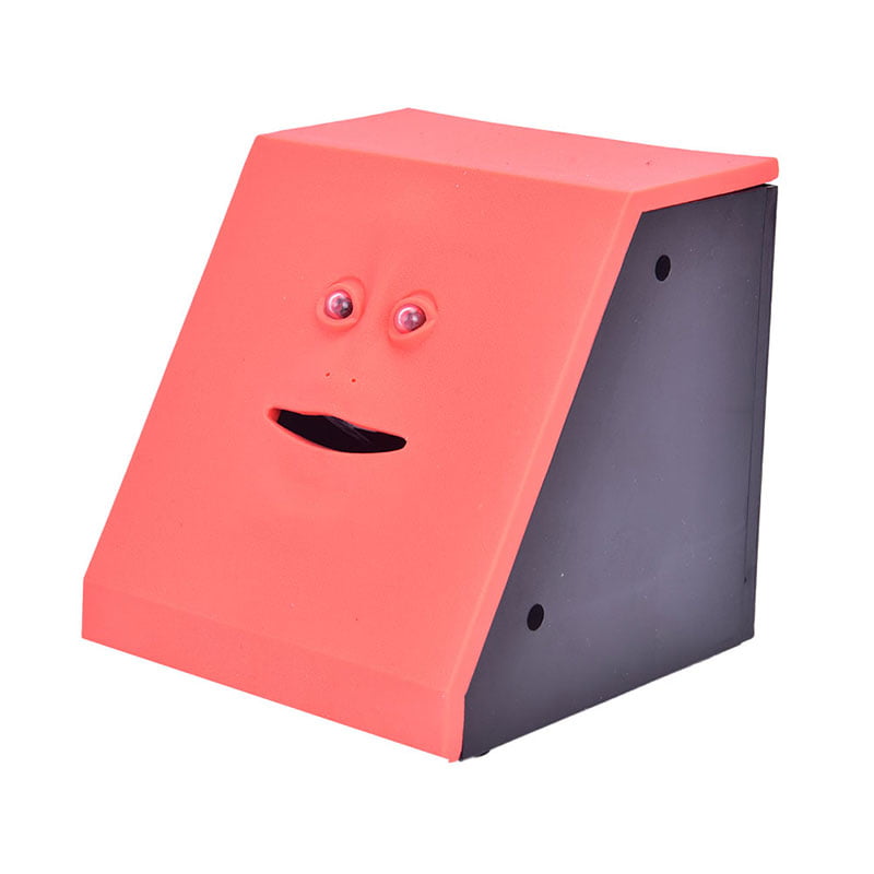 Funny Facebank Face Piggy Bank Sensor Coin Eating Saving Money Box Kids Gift New