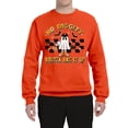 thumbnail image 2 of Wild Bobby No Diggity Boutta Bag it Up Ghost Bats Stars Pumpkin Halloween Orange and Black Halloween Unisex Crewneck Sweatshirt, Orange, Medium, 2 of 6