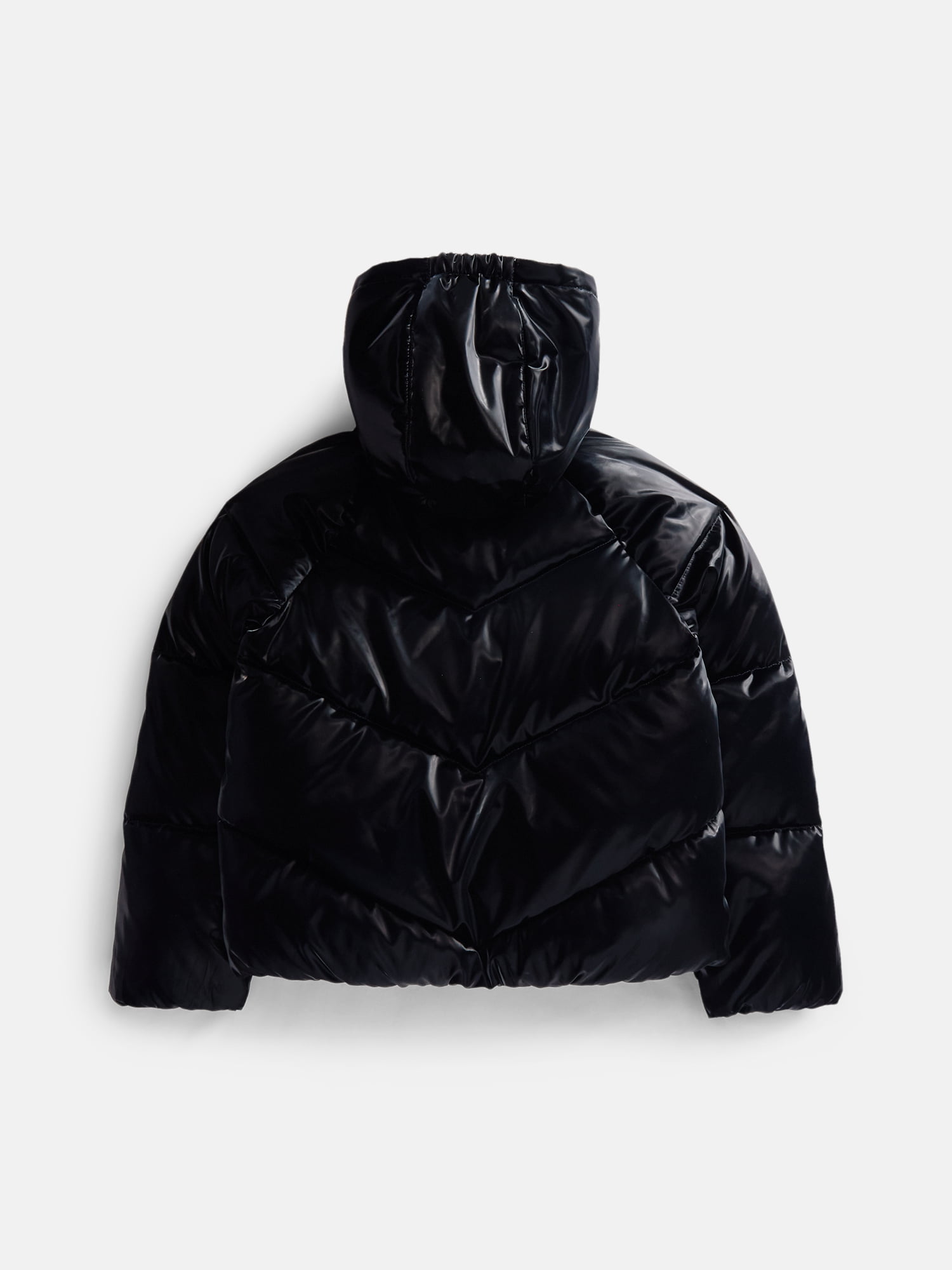 Wonder Nation Girls Heavyweight Puffer Jacket with Hood, Sizes 4-18