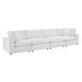 thumbnail image 3 of Modway Commix Down Filled Overstuffed Performance Velvet 4-Seater Sofa in White, 3 of 11