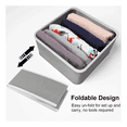 thumbnail image 4 of 6 Pcs Cajas De Almacenamiento Y Organizador De Ropa En Tela Malubero, Gris, 4 of 5