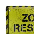 thumbnail image 2 of Metal Zombie Research Facility Warning Sign Man Cave Kids Room Door Home Bar Wall Decor, 2 of 5