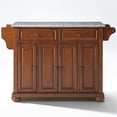 thumbnail image 2 of Pemberly Row Contemporary Wood Kitchen Island in Cherry / Gray, 2 of 7