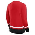 thumbnail image 3 of Men's Fanatics Red Chicago Blackhawks Back Pass Lace-Up Long Sleeve T-Shirt, 3 of 3