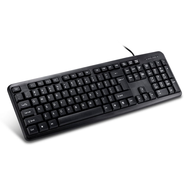 KB8236 Teclado con cable USB 104 Teclas portátil para juegos de oficina Chocolate