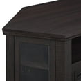 Walker Edison Espresso Corner Fireplace TV Stand for TVs up to 50