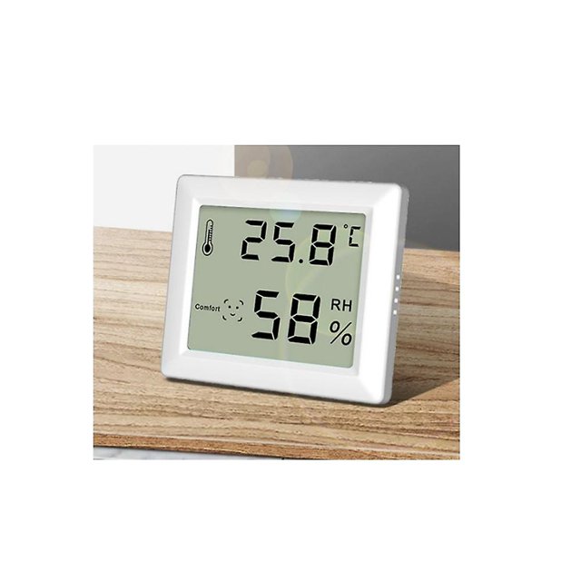 Termómetro electrónico para el hogar, húmedo y seco, para habitación de bebé, con pantalla digital, para montaje en pared.