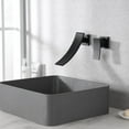 thumbnail image 3 of Sumerain Single Handle Matte Black Waterfall Wall Mount Bathroom Faucet with Valve, 3 of 8