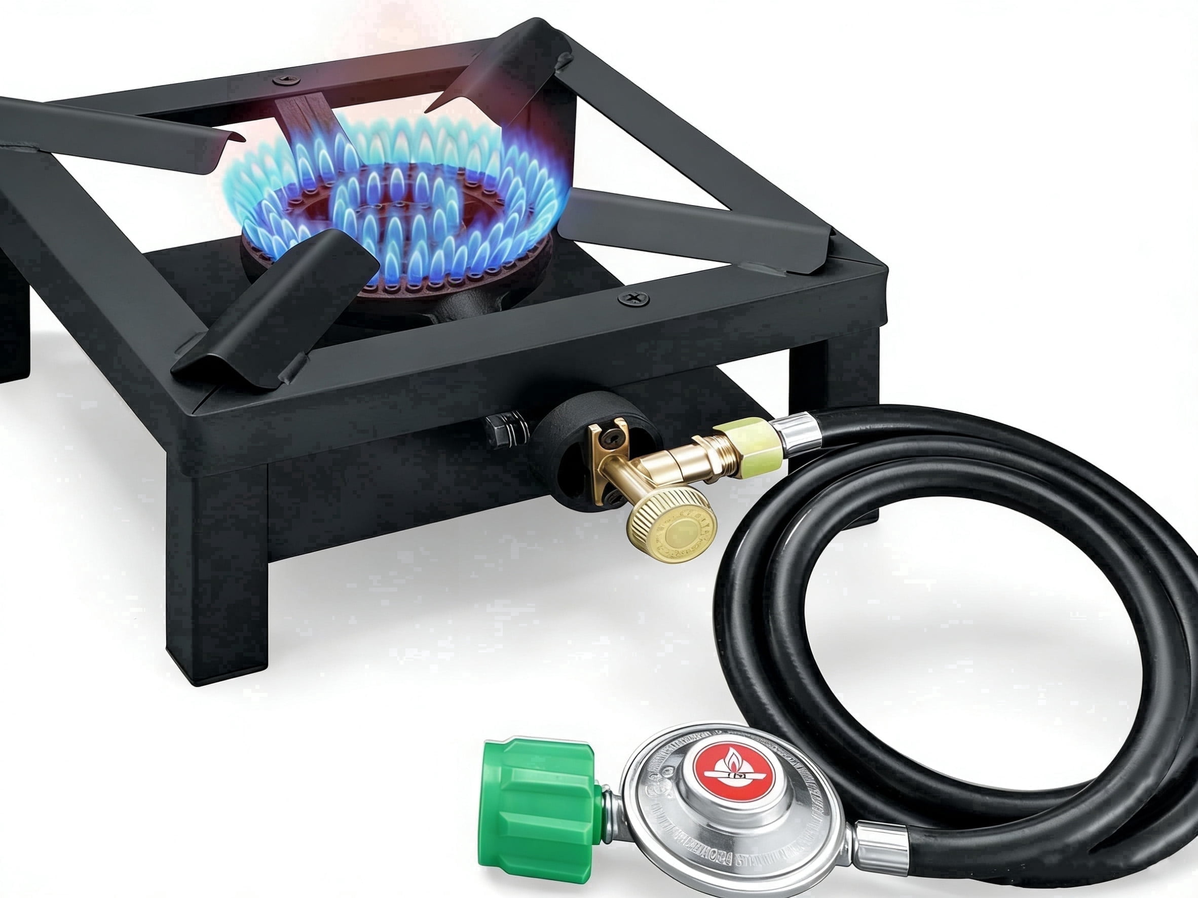 bayou 英語1枚 Bayou Classic SP1 Single Jet Cooker with Hose Guard