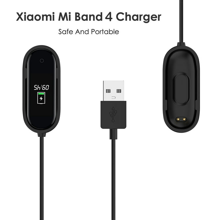 USB Chargers For Xiaomi Mi Band 4 Charger Smart Band Wristband Bracelet  Charging Cable For Xiaomi MiBand 4 Charger Line Color:black