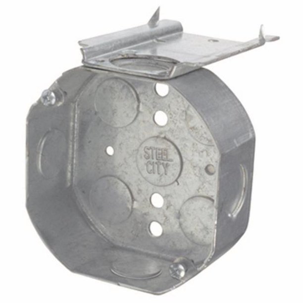 Steel City 3820511 4 in. Octagon Galvanized Steel Electrical Ceiling