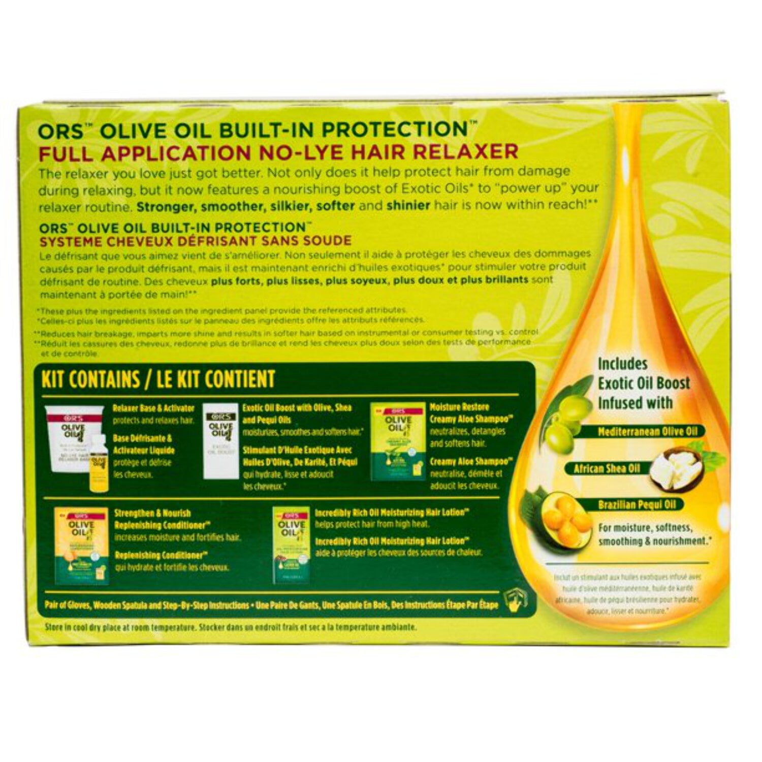 ORS Olive Oil Built-in Protection No-Lye Hair Relaxer, Extra Strength, 1 Application