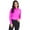 Hot Pink, variant on IBKUL Golf Ladies Solid Long Sleeve Mock Hot Pink Extra Large