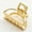 Gold#3, variant on Women Metal Hair Claw Clip | Large & Small Clamps for Thick, Fine Hair | Fashion Accessory 40x28mm | Secure Grip | Elegant Silver Design | Bang Styling Tool | Durable Salon Quality