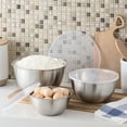 thumbnail image 4 of Mainstays 6-Piece Brushed Stainless Steel Mixing and Storage Bowl Set with Lids, 4 of 6