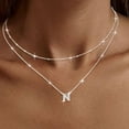 thumbnail image 3 of APSVO S925 Sterling Silver Plated Initial Necklaces for Women Girls CZ Letter N Necklace Set Birthday Graduation Jewelry Gifts Teen Her Wife Mom Girlfriend Female Adults Kids Ideas, 3 of 6