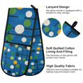 thumbnail image 2 of Yayeee Double Oven Mitt Kitchen Heat Resistant Baking 35" x7" Quilted Glove, Blue Abstract, 2 of 6