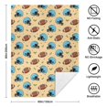thumbnail image 5 of Football Helmet Beige Pattern Soft Sherpa Fleece Throw Blanket, Warm Cozy Plush Blanket for Sofa Bed Couch, All Season, 60"x80", 5 of 5