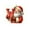 W, variant on HomeDM 26 Letter Santa Claus Ornaments for Christmas Tree Decor Xmas Hanging Pendant 2D Flat Acrylic Ornaments for Christmas Tree Wedding Party Garland Decor Red Letter Z